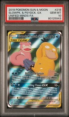 Slowpoke & Psyduck GX PSA 10 218/236